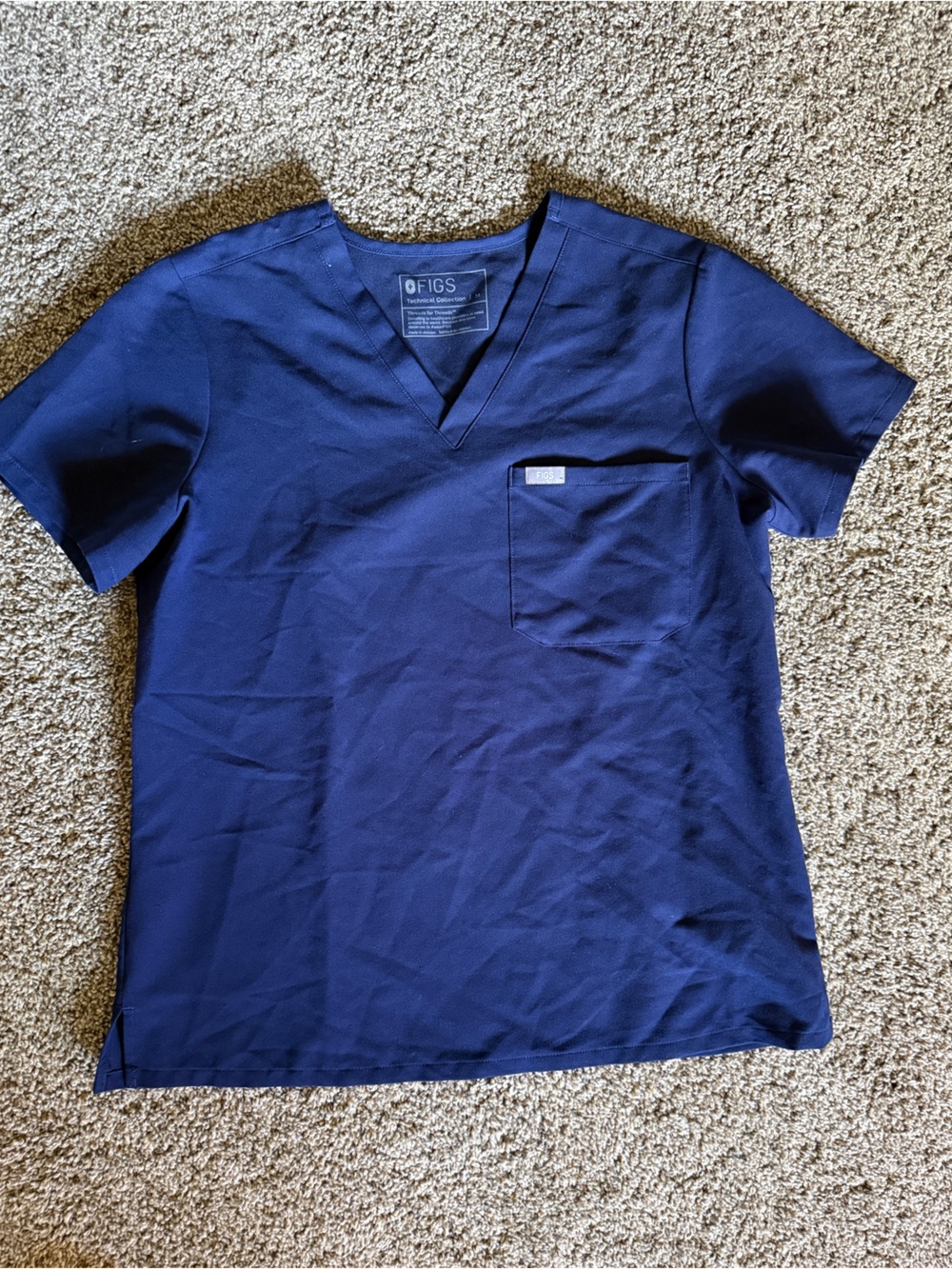 FIGS navy blue scrub SET